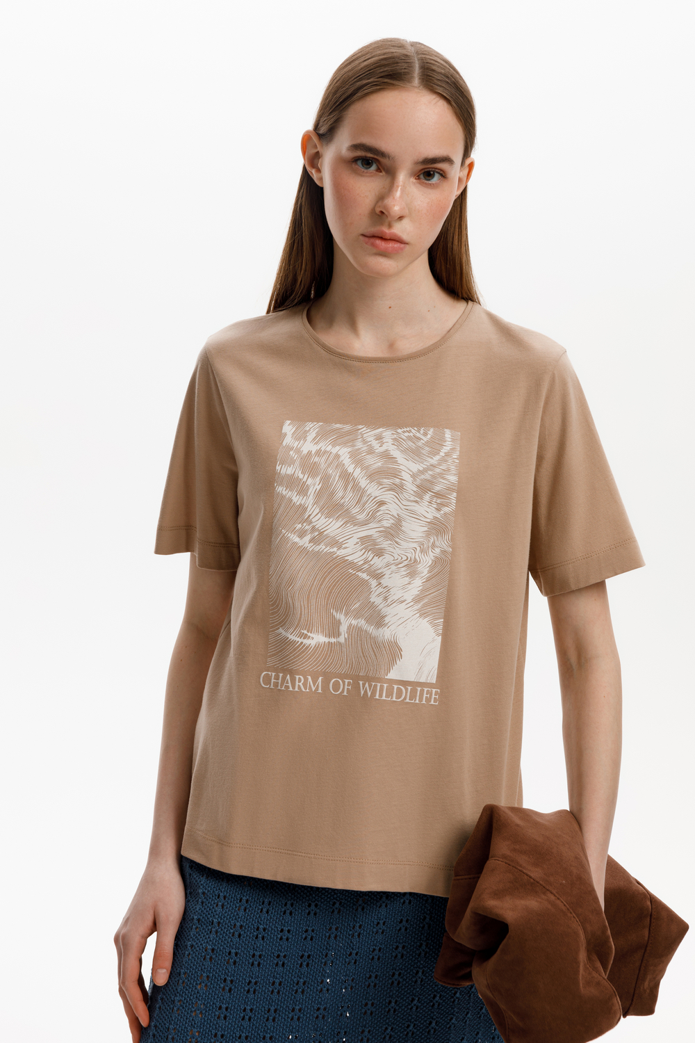 картинка Футболка из 100% хлопка с принтом от магазина Одежда+