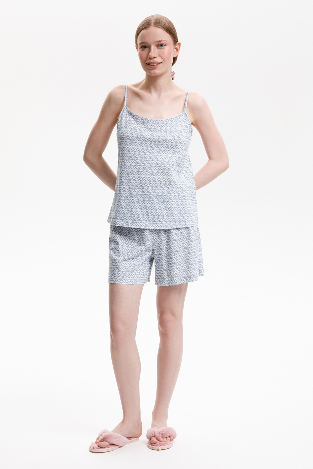 картинка Комплект топ и шорты из 100% хлопка от магазина Одежда+