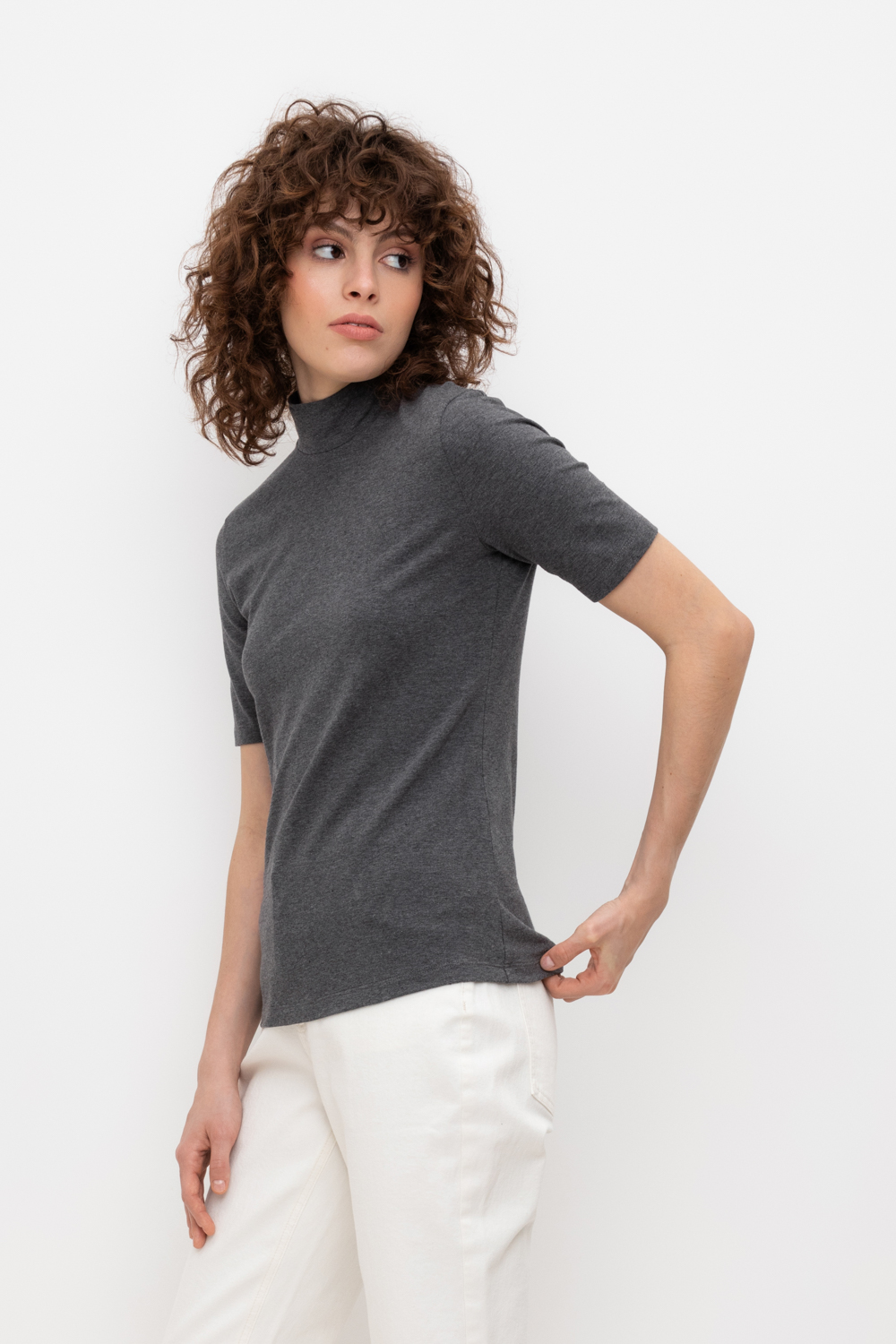 картинка Джемпер с коротким рукавом из хлопка от магазина Одежда+