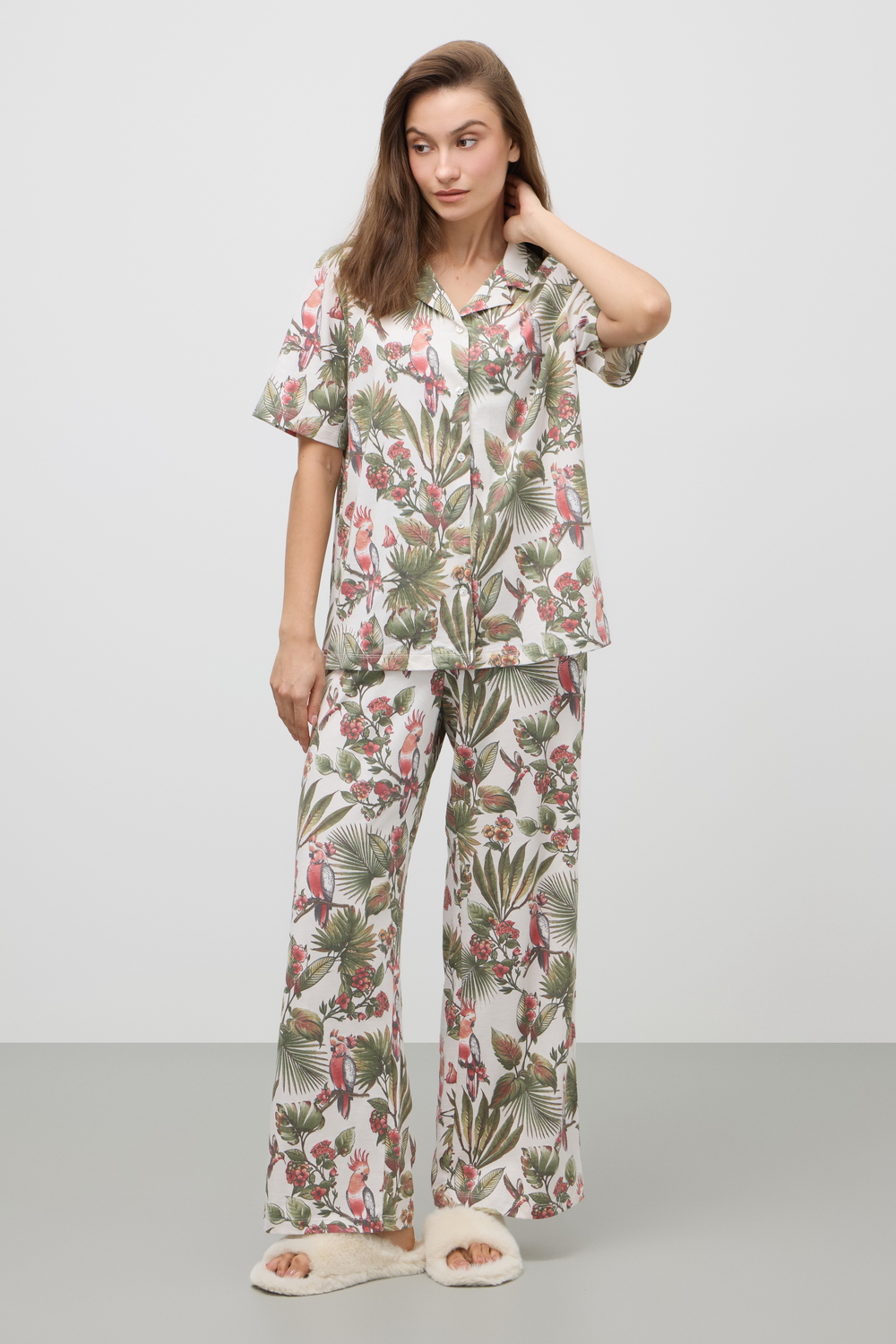 картинка Комплект рубашка и брюки из 100% хлопка от магазина Одежда+