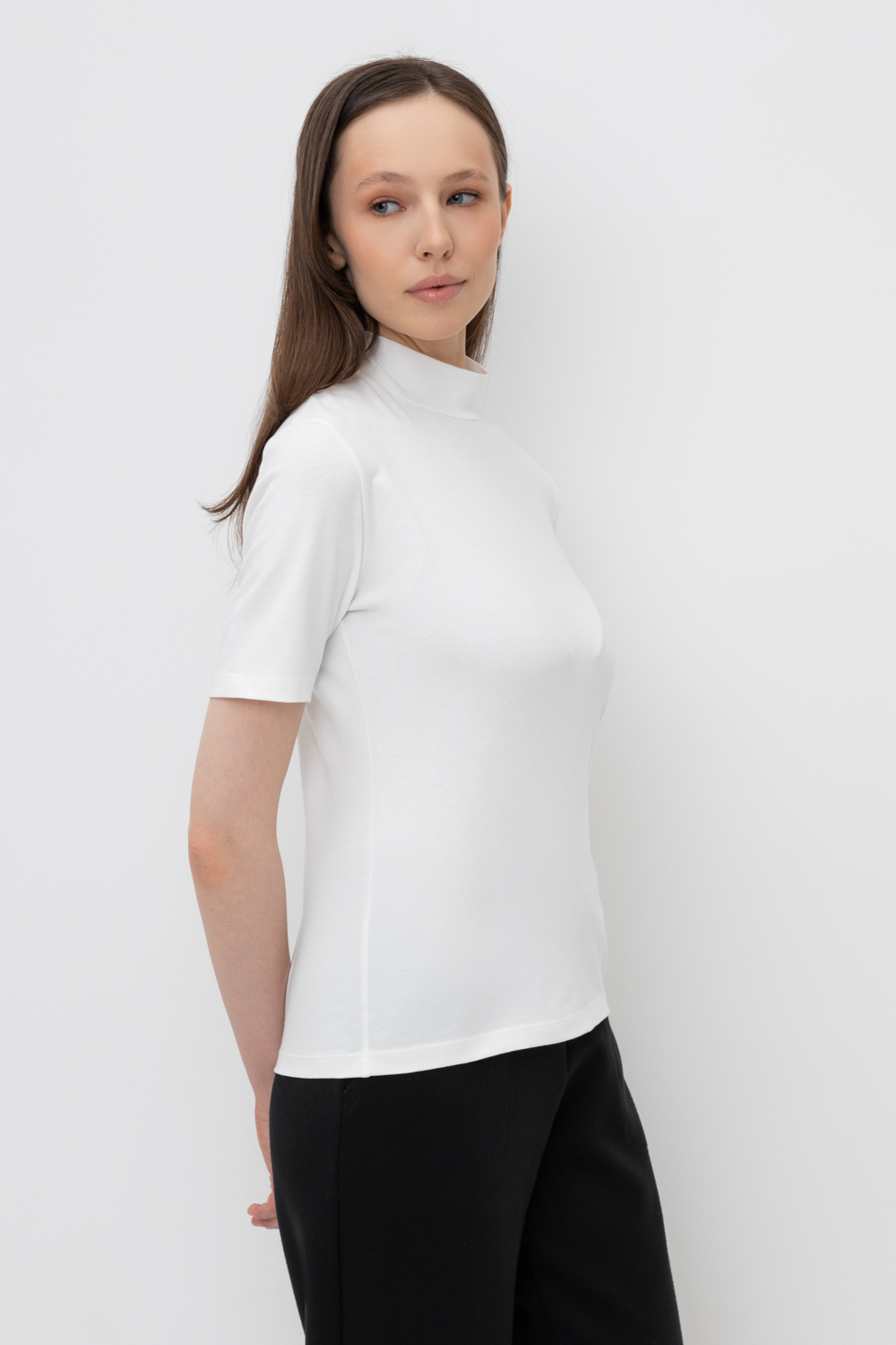 картинка Джемпер с коротким рукавом из хлопка от магазина Одежда+