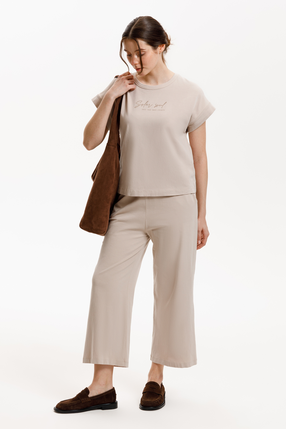 картинка Трикотажные брюки свободного кроя от магазина Одежда+