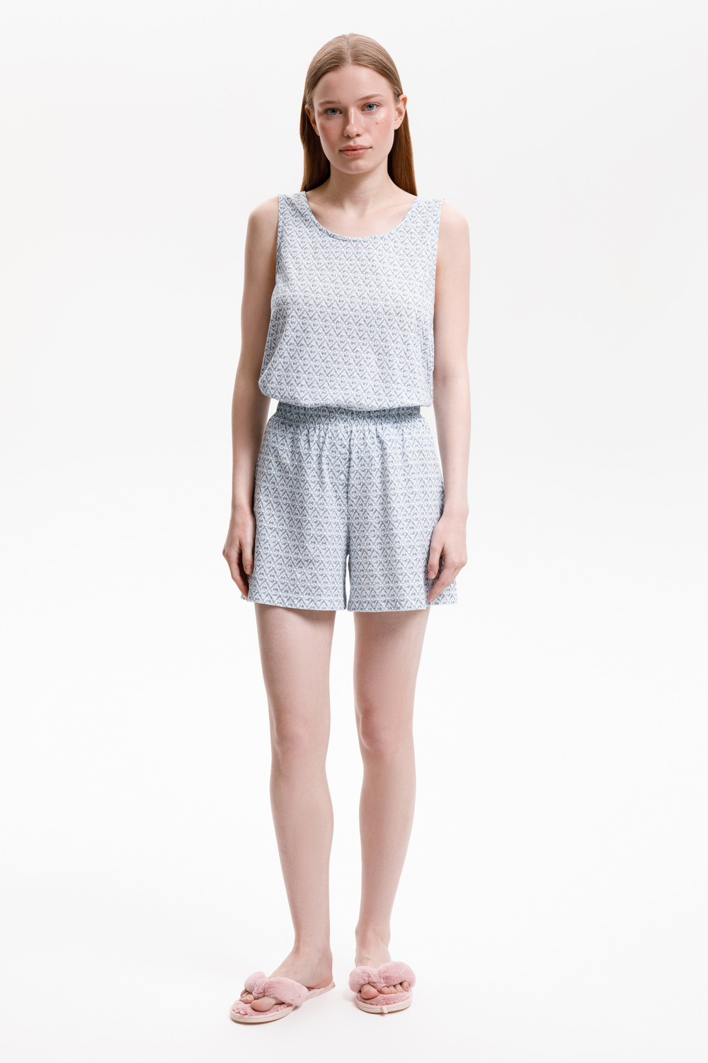 картинка Комплект топ и шорты из хлопка с модалом от магазина Одежда+