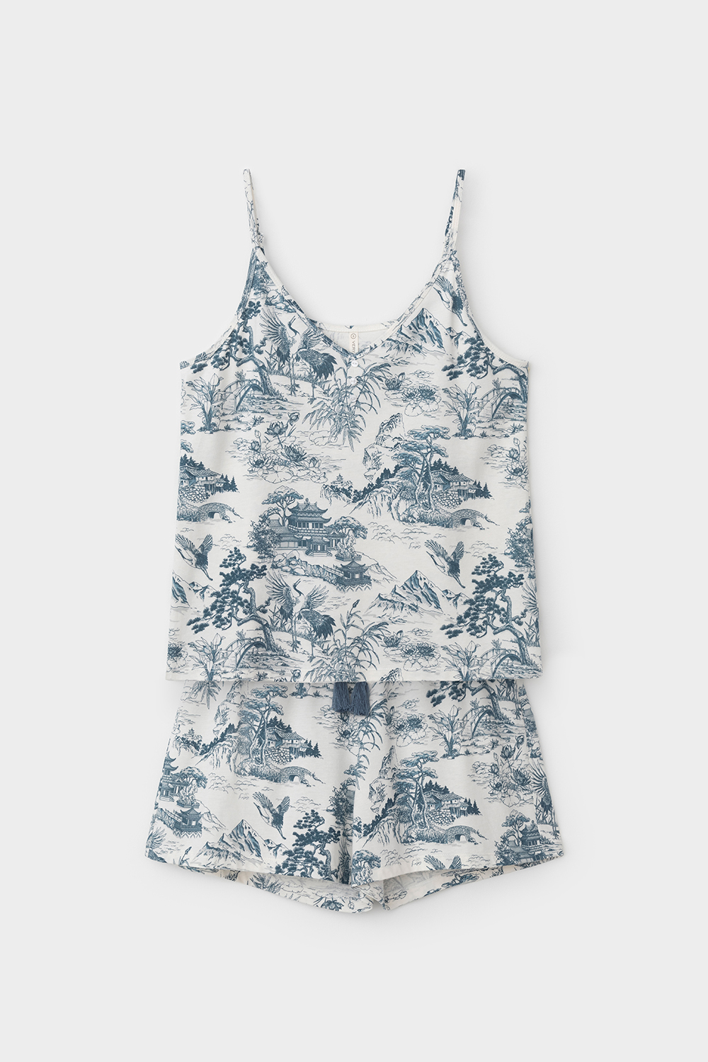 картинка Комплект с топом и шортами из хлопка с модалом от магазина Одежда+