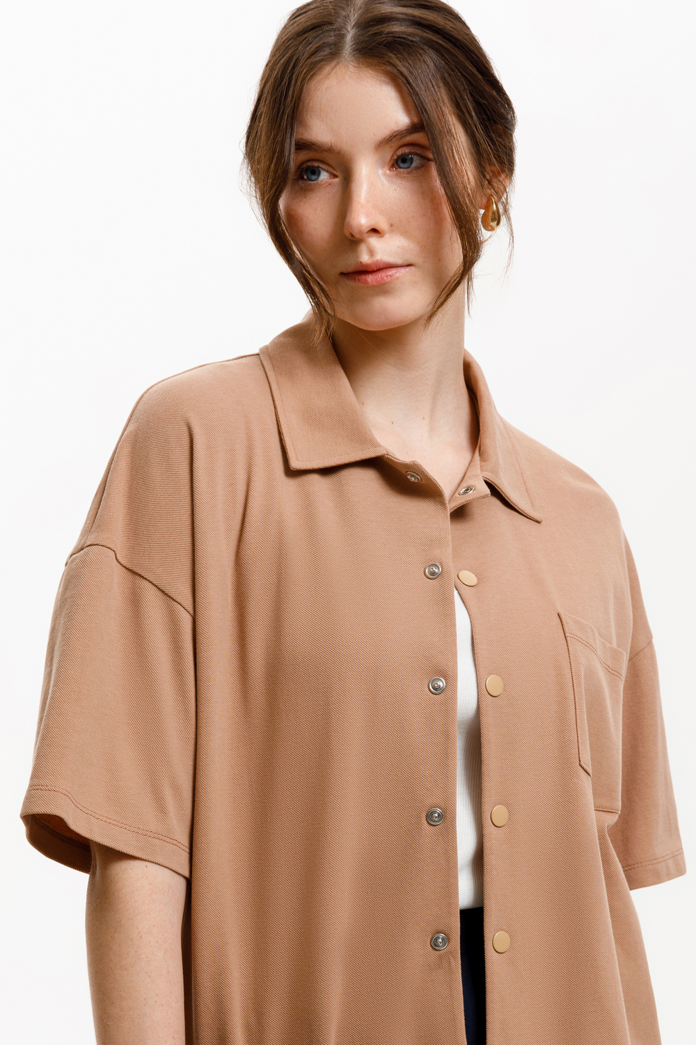 картинка Рубашка-поло из пике от магазина Одежда+