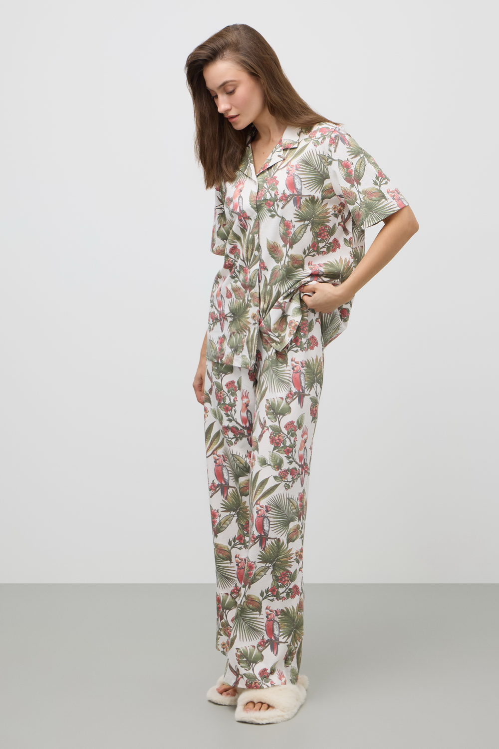 картинка Комплект рубашка и брюки из 100% хлопка от магазина Одежда+