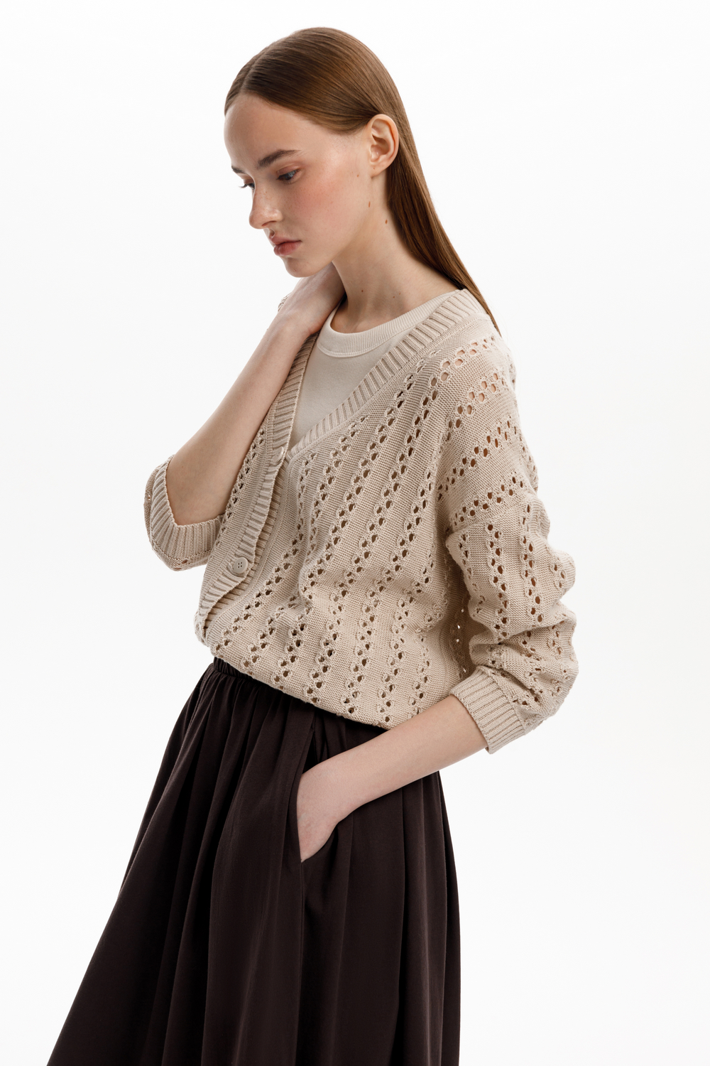 картинка Кардиган из итальянской пряжи от магазина Одежда+