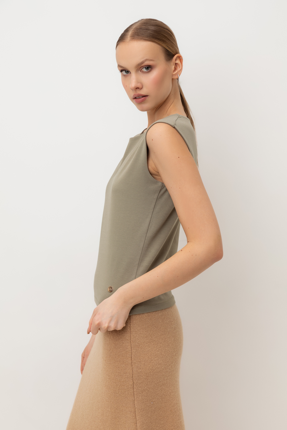 картинка Топ из мягкого хлопка от магазина Одежда+