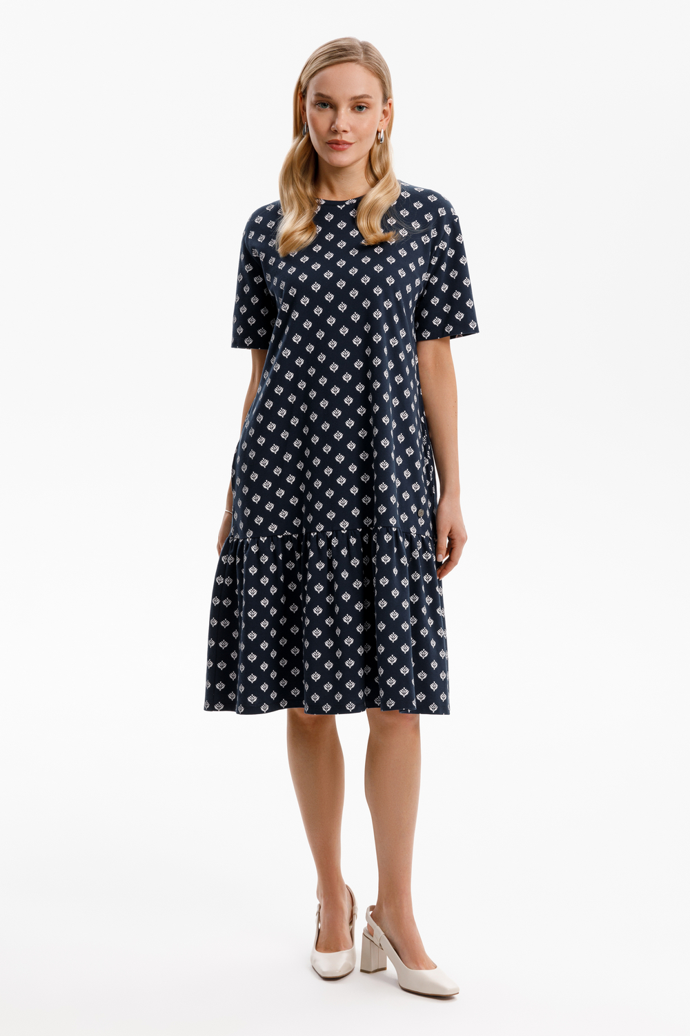 картинка Текстурное платье из пике от магазина Одежда+