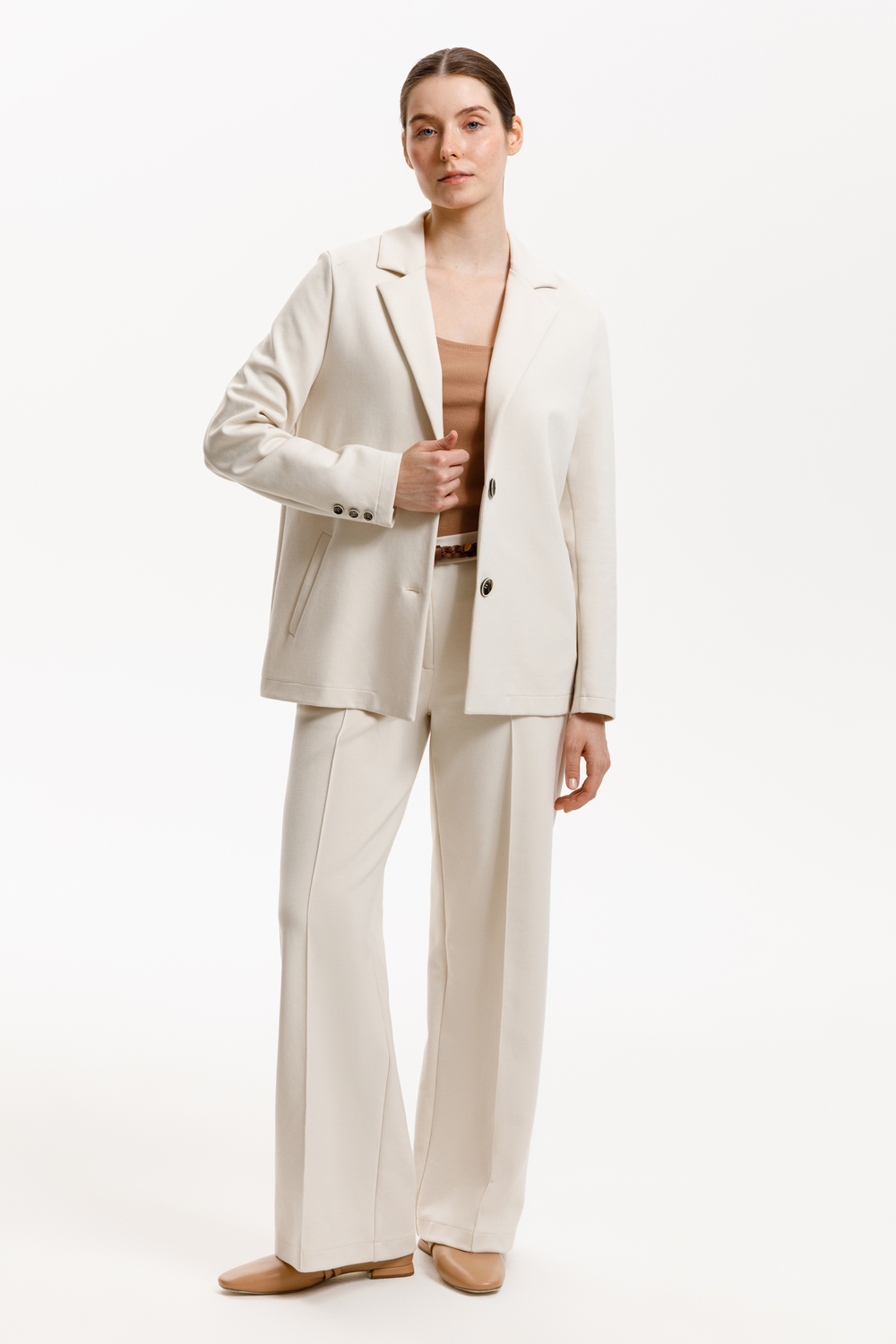 картинка Жакет однобортный из премиального трикотажа DOUBLE FACE от магазина Одежда+