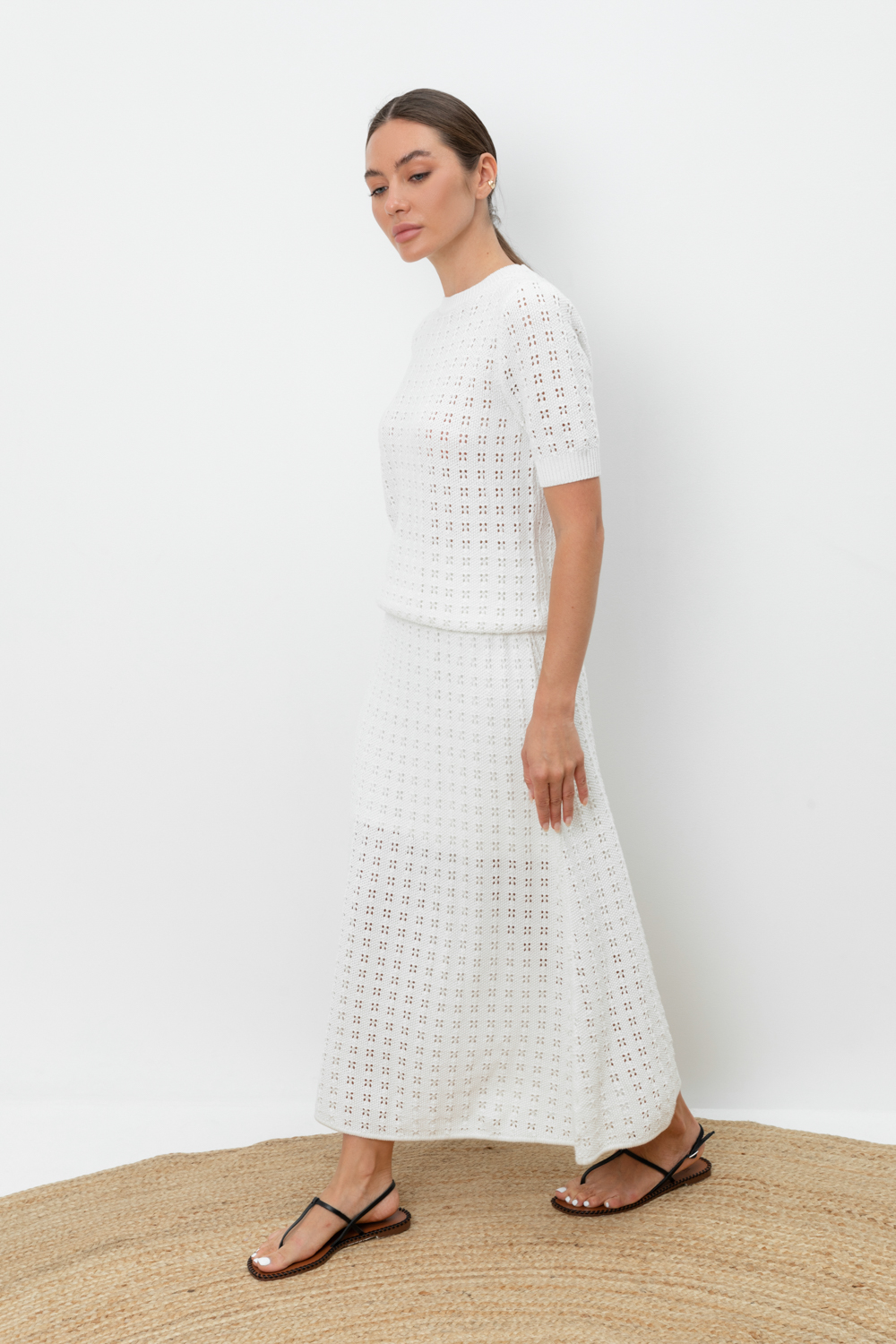 картинка Вязаная ажурная юбка от магазина Одежда+