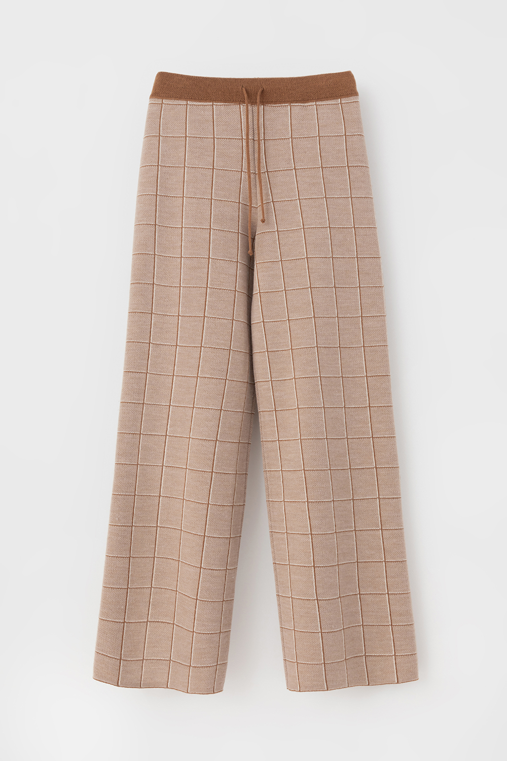 картинка Широкие брюки из мягкого жаккарда с мериносом от магазина Одежда+