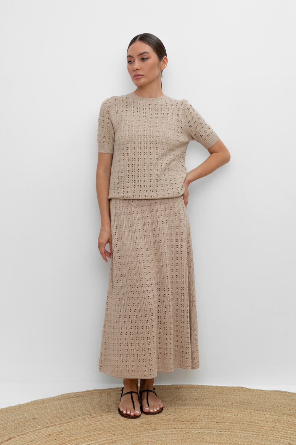 картинка Вязаная ажурная юбка от магазина Одежда+