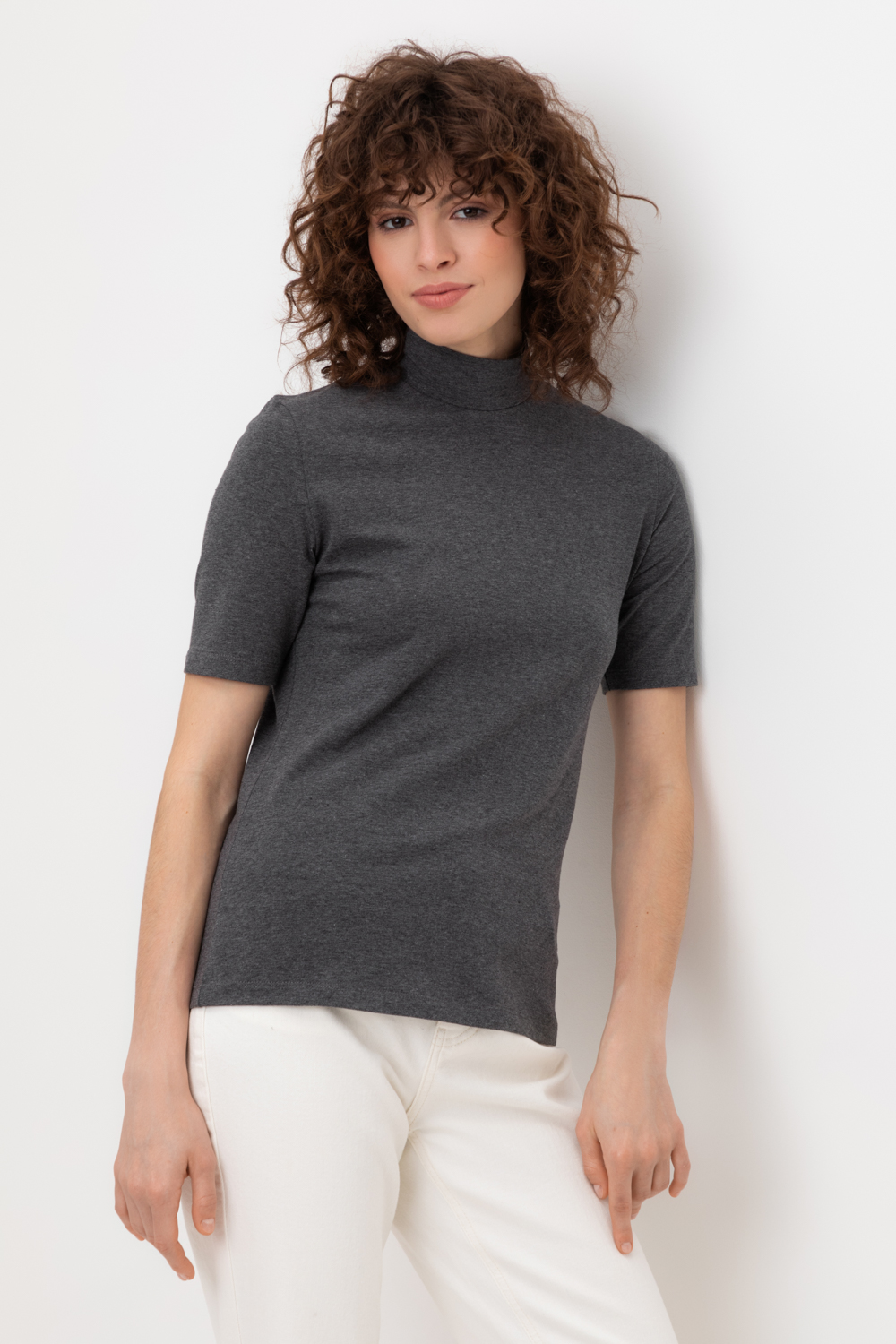 картинка Джемпер с коротким рукавом из хлопка от магазина Одежда+