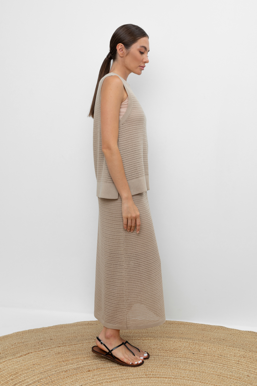 картинка Вязаная ажурная юбка от магазина Одежда+