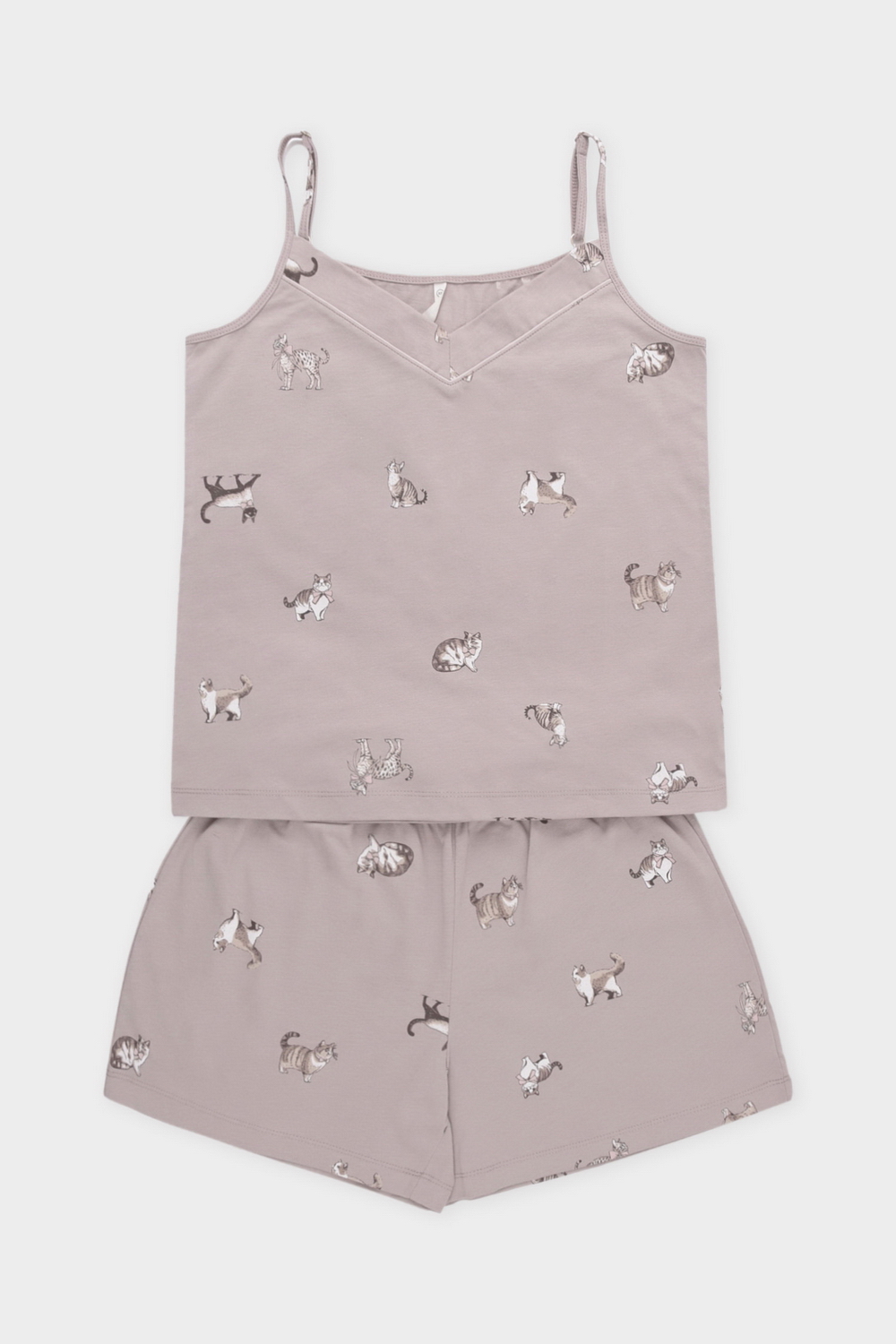 картинка Комплект топ и шорты из 100% хлопка от магазина Одежда+