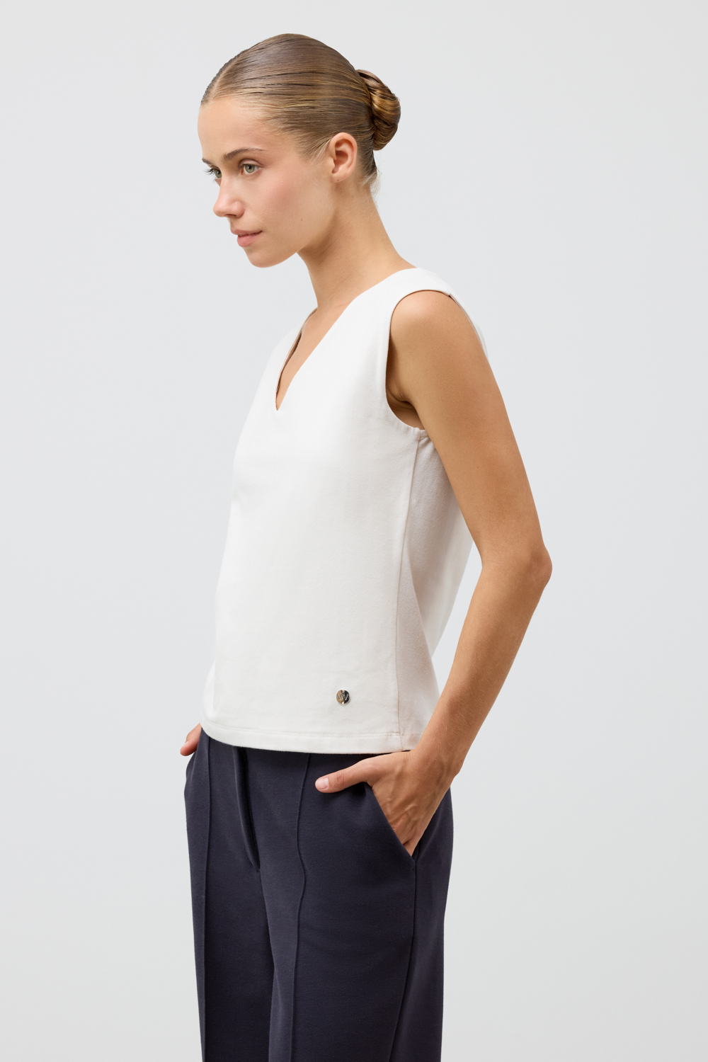 картинка Топ из мягкого хлопка от магазина Одежда+