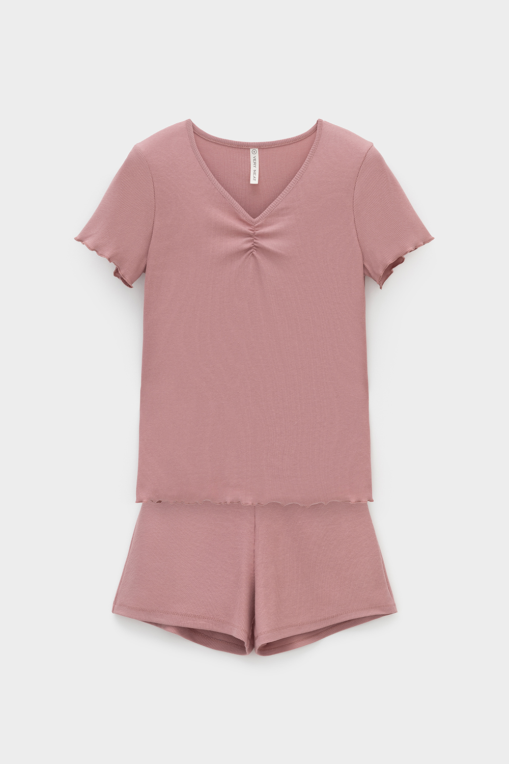 картинка Комплект из нежного хлопкового трикотажа в рубчик от магазина Одежда+