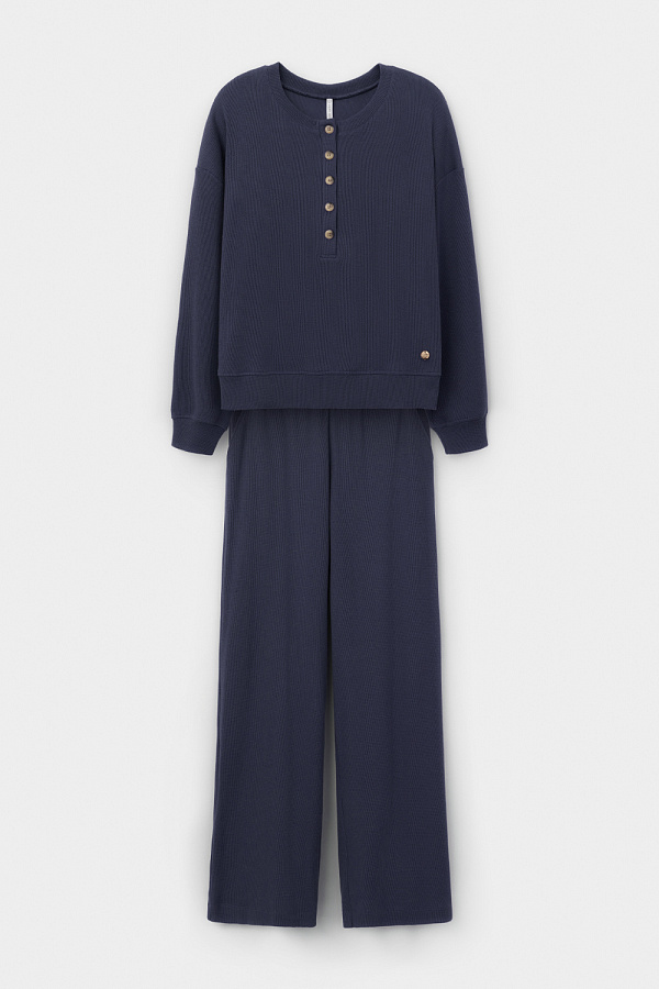 картинка Комлпект джемпер и брюки из объемного трикотажа от магазина Одежда+