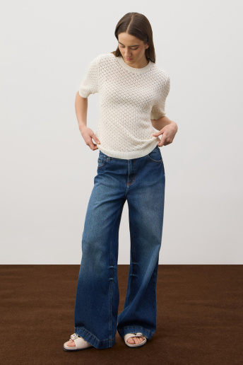 картинка Джемпер из итальянской пряжи с коротким рукавом от магазина Одежда+