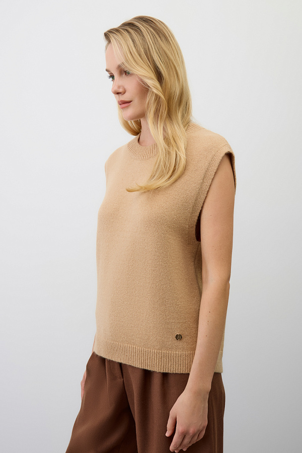 картинка Жилет из шерсти мериноса и мохера от магазина Одежда+