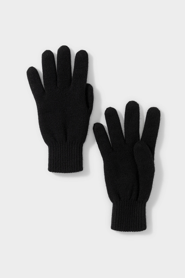 картинка Перчатки вязаные из полушерсти от магазина Одежда+