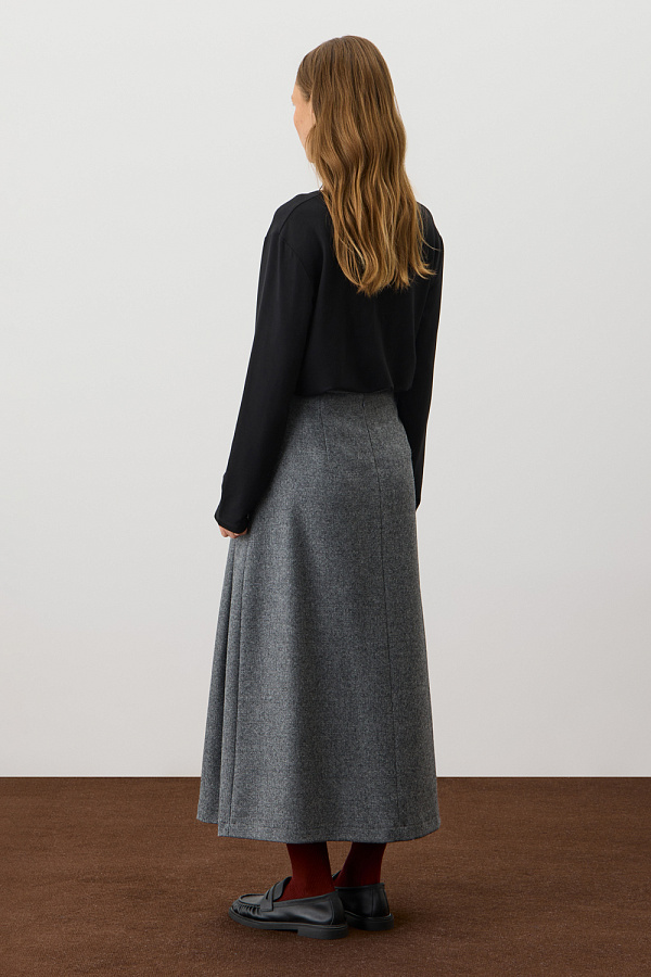 картинка юбка тем.серый меланж от магазина Одежда+