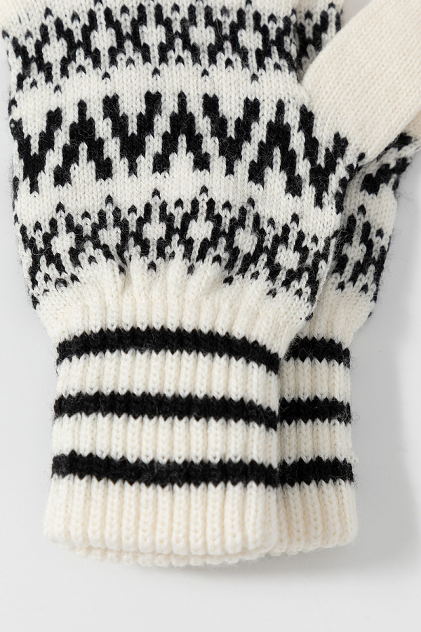 картинка Перчатки вязаные из полушерсти от магазина Одежда+