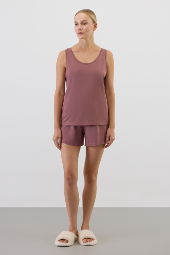 картинка Комплект топ и шорты из хлопка с модалом от магазина Одежда+