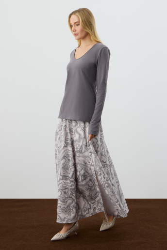 картинка Юбка с боковыми разрезами от магазина Одежда+