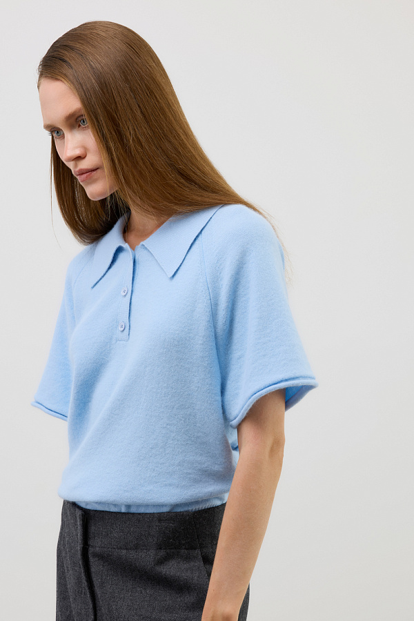 картинка Джемпер-поло с  шерстью ангоры от магазина Одежда+