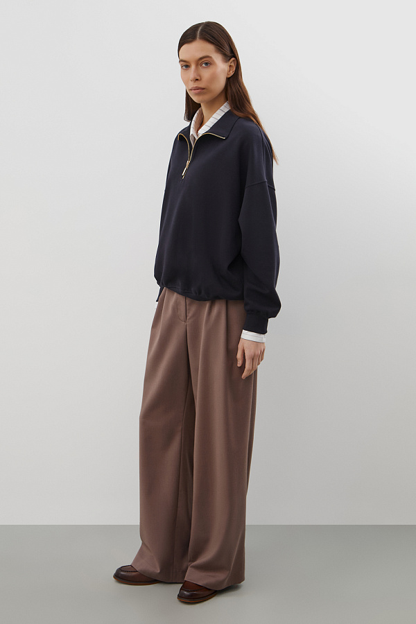 картинка Джемпер с воротником на молнии от магазина Одежда+