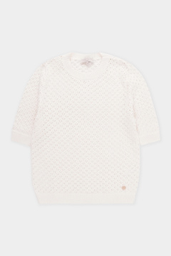 картинка Джемпер из итальянской пряжи с коротким рукавом от магазина Одежда+