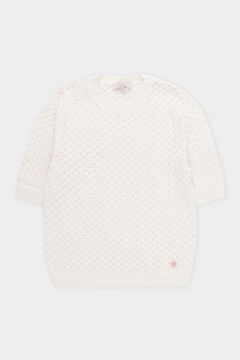 картинка Джемпер из итальянской пряжи с коротким рукавом от магазина Одежда+