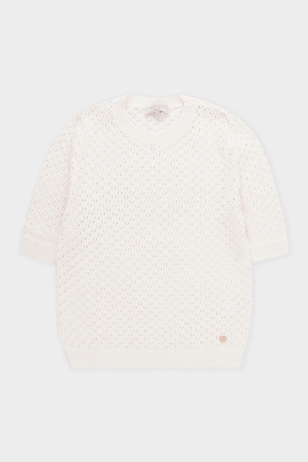 картинка Джемпер из итальянской пряжи с коротким рукавом от магазина Одежда+