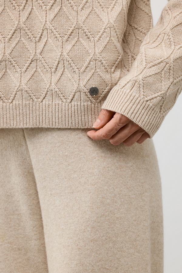 картинка Брюки из шерсти мериноса с кашемиром от магазина Одежда+