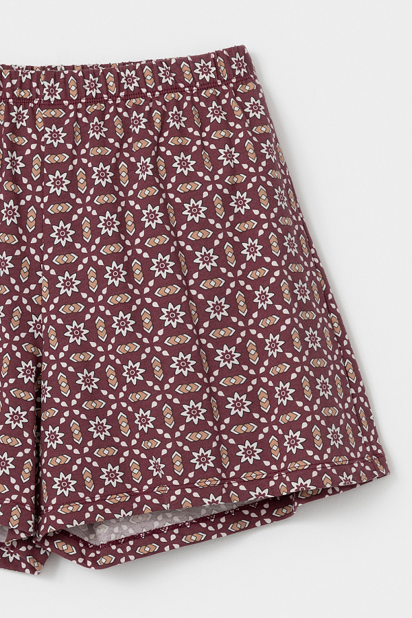 картинка Комплект топ и шорты из хлопка в рубчик от магазина Одежда+