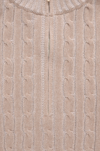 картинка Вязаный джемпер с воротником на молнии от магазина Одежда+