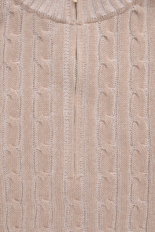 картинка Вязаный джемпер с воротником на молнии от магазина Одежда+