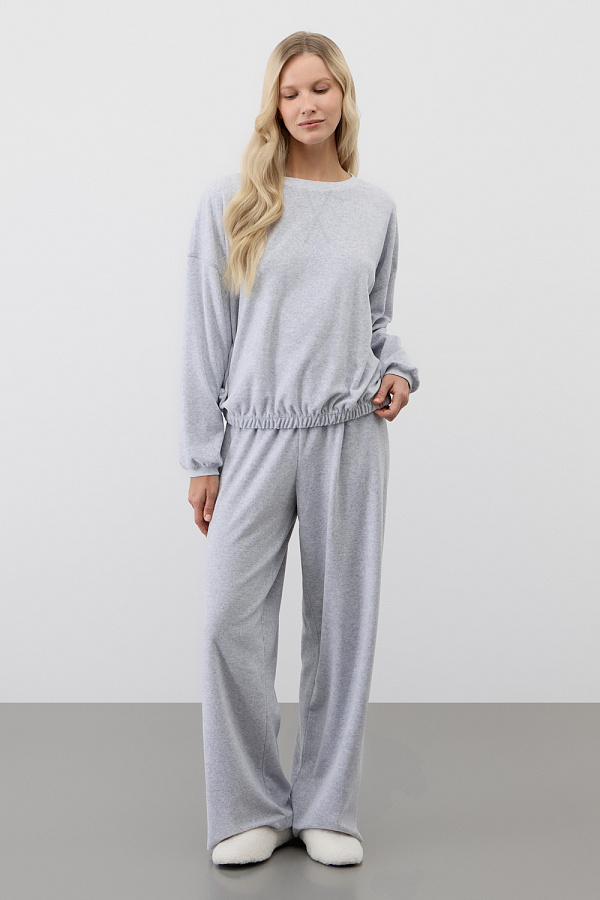 картинка Комплект джемпер и брюки из велюра от магазина Одежда+