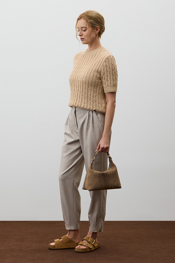 картинка Вязаный джемпер с коротким рукавом от магазина Одежда+