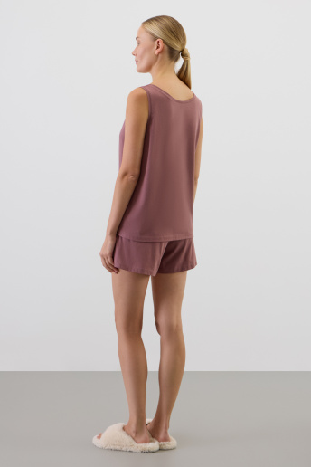 картинка Комплект топ и шорты из хлопка с модалом от магазина Одежда+