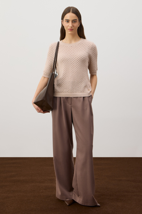 картинка Джемпер из итальянской пряжи с коротким рукавом от магазина Одежда+