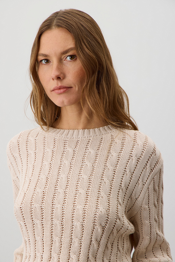 картинка Джемпер из хлопковой пряжи от магазина Одежда+