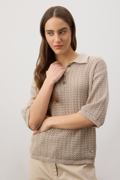 картинка Ажурное поло из итальянской пряжи от магазина Одежда+