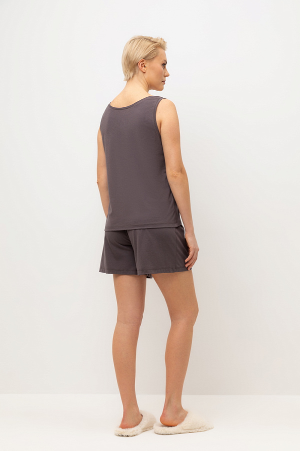 картинка Комплект топ и шорты из хлопка с модалом от магазина Одежда+