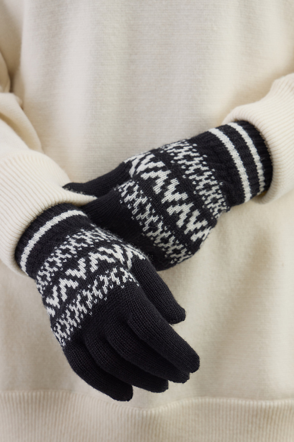 картинка Перчатки вязаные из полушерсти от магазина Одежда+