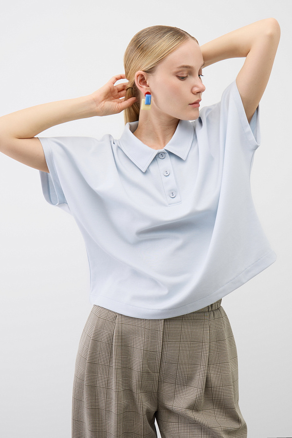 картинка Футболка-поло из премиального хлопка от магазина Одежда+