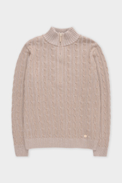 картинка Вязаный джемпер с воротником на молнии от магазина Одежда+