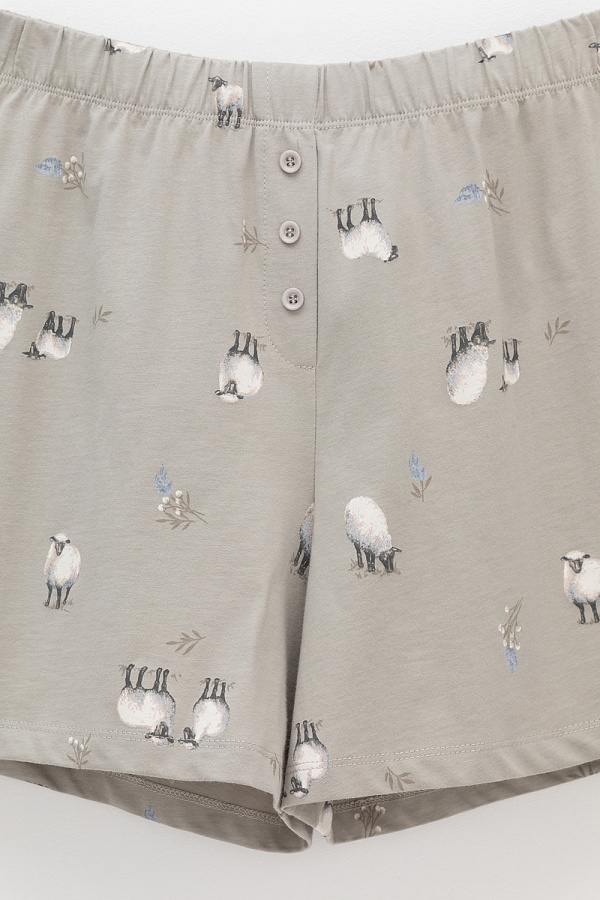 картинка Комплект топ и шорты из 100% хлопка от магазина Одежда+